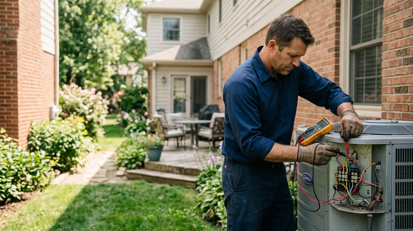 HVAC technician working near Whitesville, WV